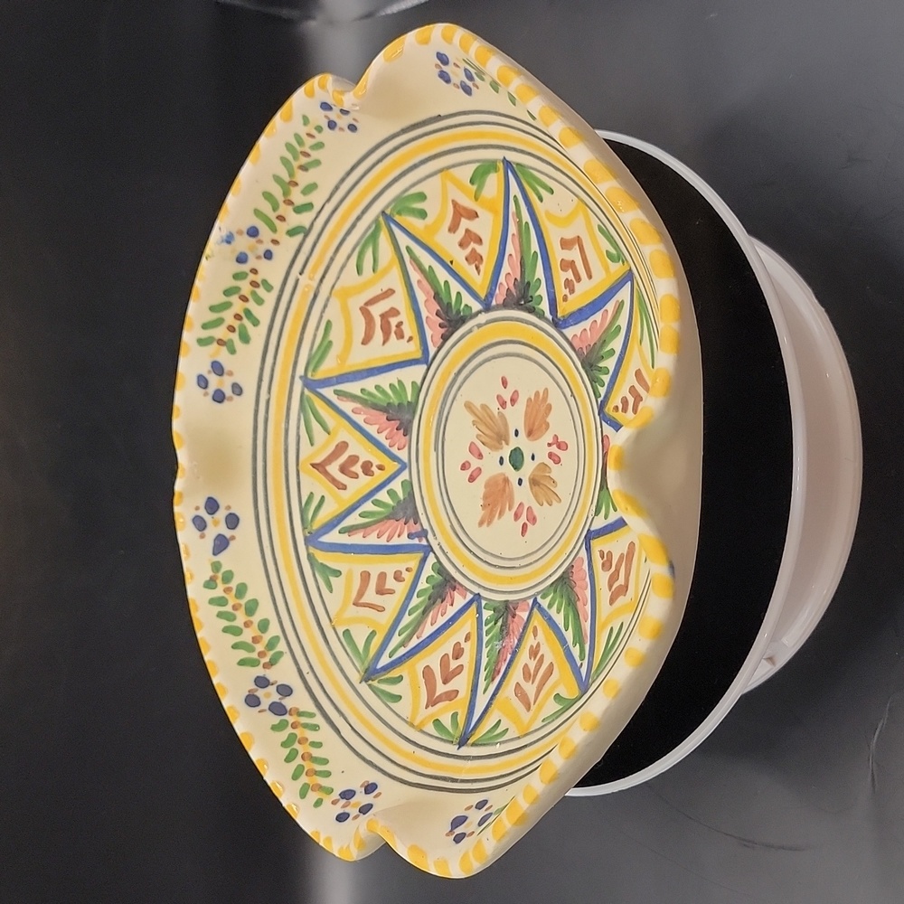 Signed Q Toledo Hand Painted Bowl